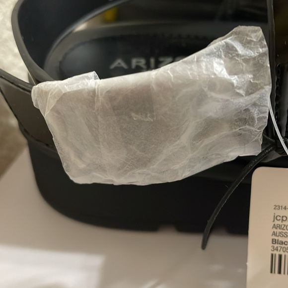 (New) Arizona Aussie Black Strap Platform platform Sandals - Picture 7 of 9